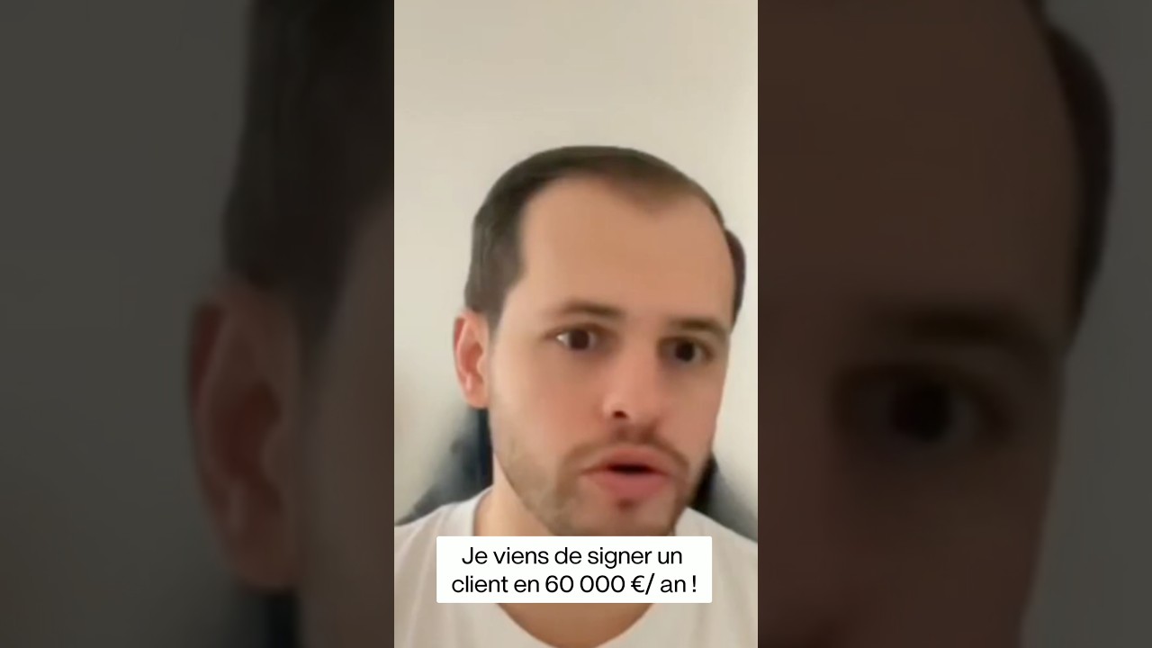 Je viens de signer un client en 60'000€ /an!