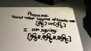 [ɡ͡ 𝼄] voiced velar lateral affricate consonant