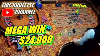 🔴LIVE ROULETTE | 💰 MEGA WIN 💲24.000 In Las Vegas Casino 🎰 $100 Chips Inside Exclusive ✅ 2024-04-04 screenshot 4