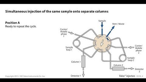 Valco simultaneous injection of the same sample onto separate columns