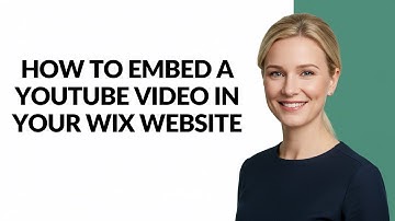 HOW TO EMBED A YOUTUBE VIDEO IN YOUR WIX WEBSITE - Julia