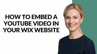 Full HOW TO EMBED A YOUTUBE VIDEO IN YOUR WIX WEBSITE - Julia'sTutorials News