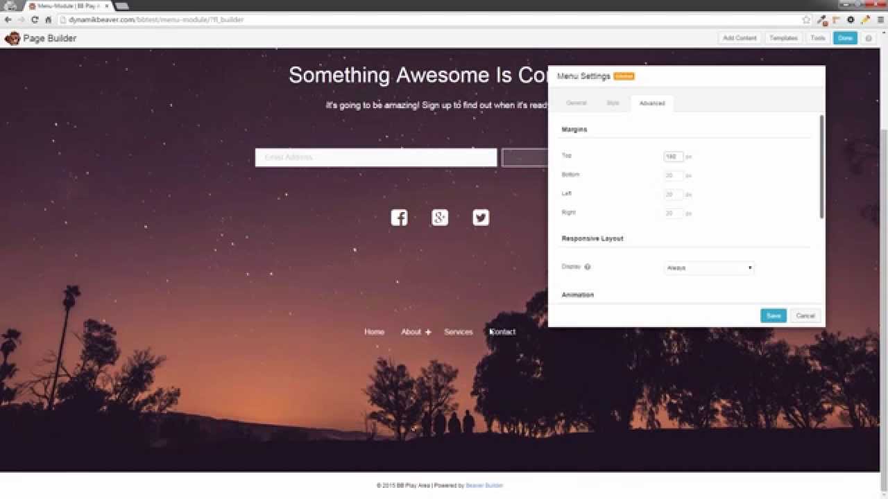 How to use the Beaver Builder menu module. YouTube