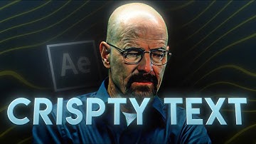 How I made this Crispy Beveled Text on After Effects!