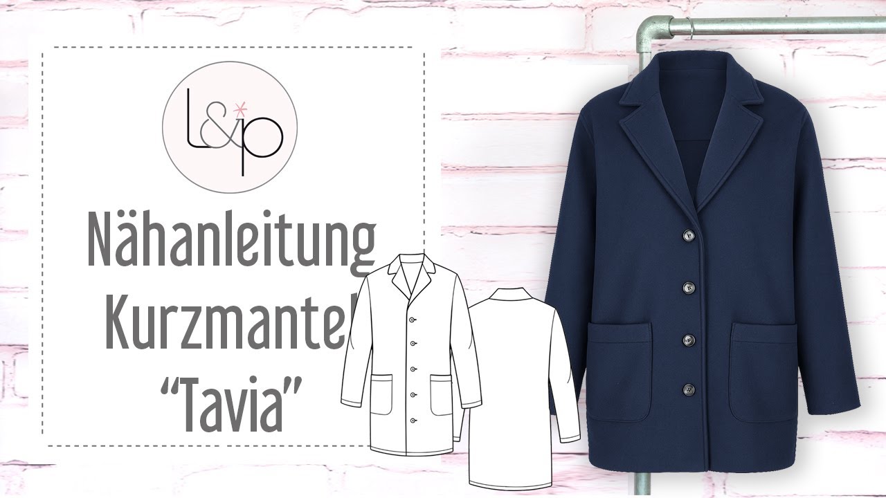 Video-Anleitung: Schnittmuster lillesol women No.98 Kurzmantel "Tavia" * mit Video-Nähanleitung*