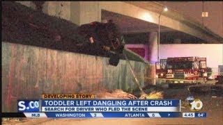 Baby ejected from car in I-5 wreck; police search for driver who fled scene