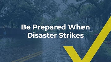 Webinar: Be Prepared When Disaster Strikes