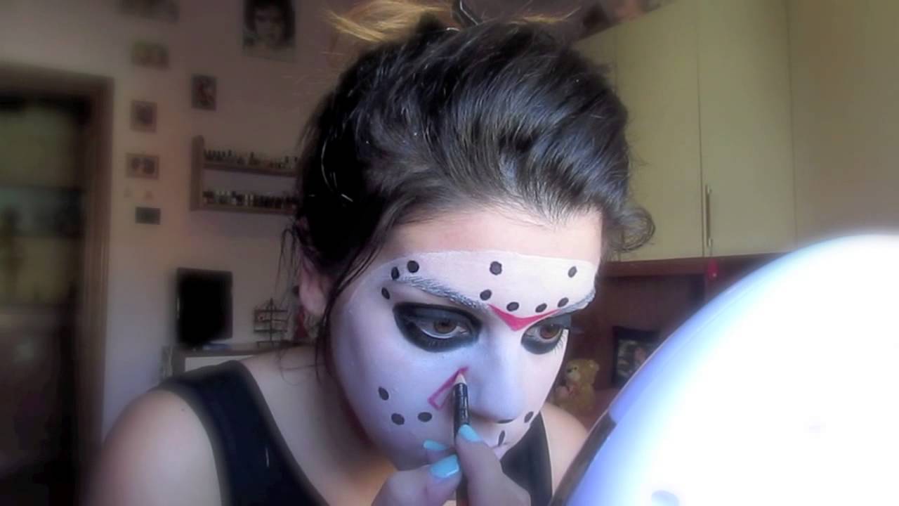 Jason Voorhees Friday The 13th Make Up Tutorial Youtube 