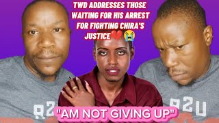 TRUTH WATCHDOG ADDRESSES THOSE WAITING FOR HIS ARREST FOR FIGHTING BRIAN CHIRA'S JUSTICE💔😭