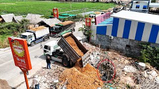 Activities Start Project Dump Truck Unloading Rocks Soil & Bulldozer Pushing Rocks Soil Land Filling by W Machinery 1,278 views 2 weeks ago 1 hour