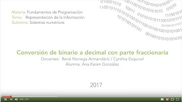 Conversión de binario a decimal con parte fraccionaria