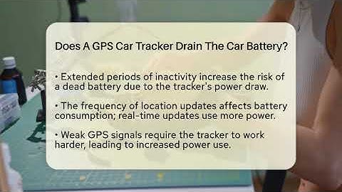 Does A GPS Car Tracker Drain The Car Battery? - Talking Tech Trends