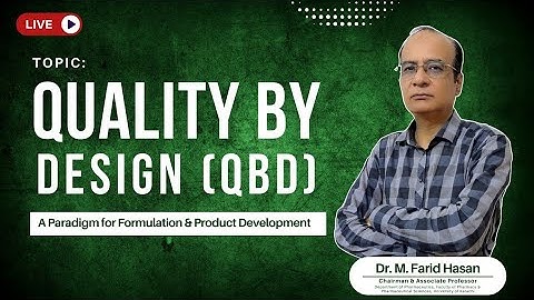 Webinar on QbD (Quality by Design) || Pharmacozyme