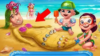 Summer Vacation   Beach Party/learn colors kids app game play screenshot 1