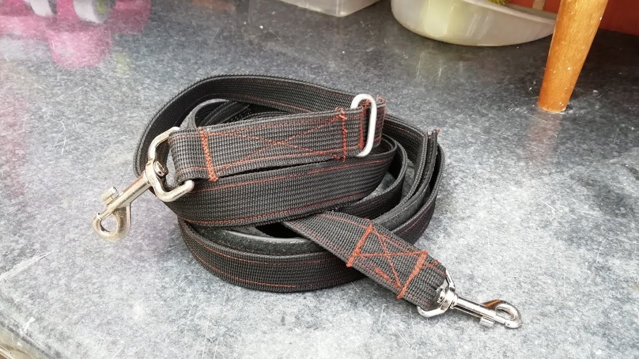 How to make a dog multi leash lead k9 police style. YouTube