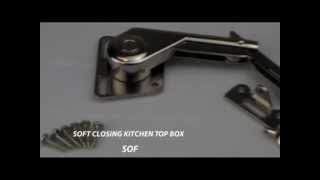Soft Closing Kitchen Top Box Stay - Left Hand