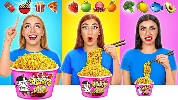 Emoji Food Challenge | Big, Medium and Small Food by Multi DO Challenge
