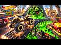 Hot Wheels Monster Truck Stunt Mayhem: Beat The Boss Green Boss Beaten