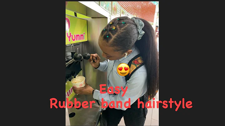 Crisscrossed Rubber band Hairstyle|Kimber...  Duke
