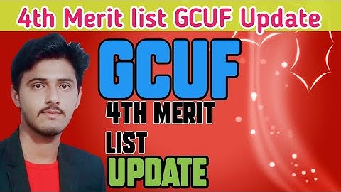 4th Merit list GCUF Update ||GCUF 4th Merit list 2021#gcuf #admissions #2021 #updatedpoints