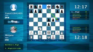 Chess Game Analysis: Mmjana - Guest32841403 : 1-0 (By ChessFriends.com)