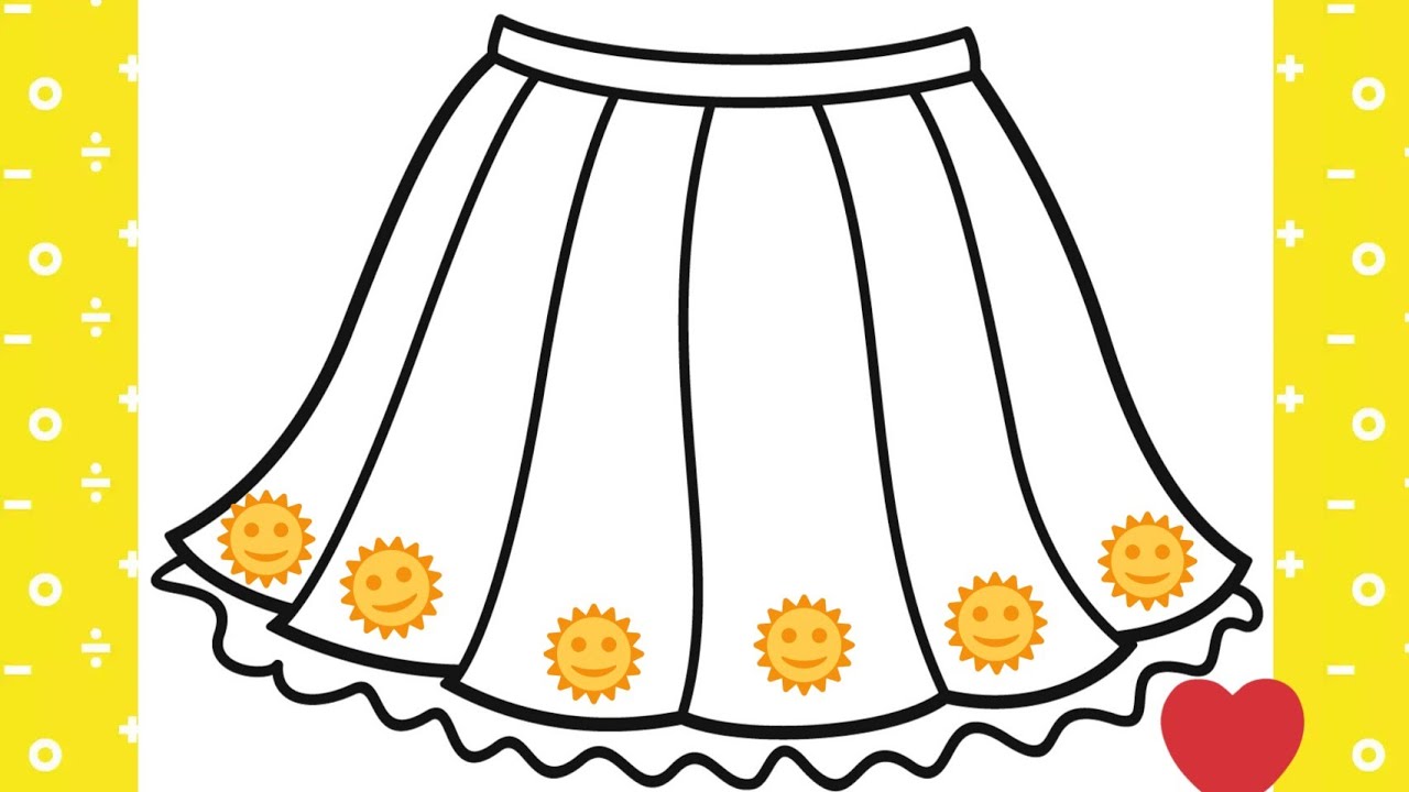 A CUTE SKIRTS HOW TO DRAW | VERY EASY FOR KIDS | STE BY STEP - YouTube