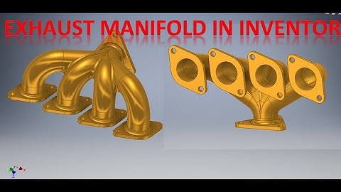 Exhaust Manifold in Autodesk Inventor || 3d Complex drawings in Autodesk Inventor Cad || Inventor3d
