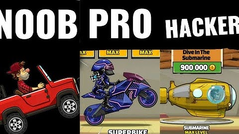 Hill Climb Racing 2 :- NOOB Vs PRO Vs HACKER ( who are you)