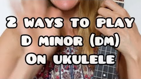 2 ways to play the D minor (Dm) chord on Ukulele • with Lindsay Müller