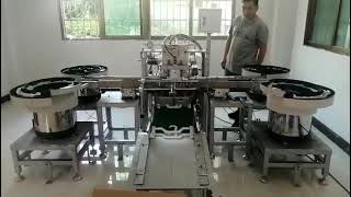 Fully automatic trousers pants hanger clip inserting assembly machine