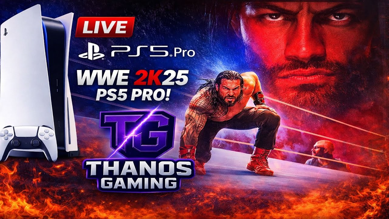 WWE 2K25 LIVE 🔴 FIRST TIME on PS5 PRO | TG Gaming 