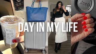 pack + prep with me for weekend trip, new nails, pre-travel errands, unboxings and try on hauls