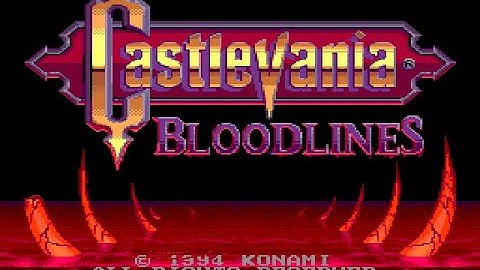 Sega Genesis - Castlevania: Bloodlines - Intro/Opening