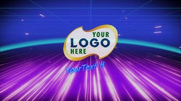 671  - Retro wave triangle old style 80s 90s Logo Reveal animation intro