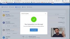 How to transfer bitcoin from Coinbase to Trezor