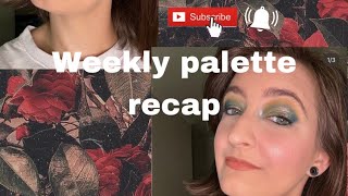 Weekly palette recap with looks