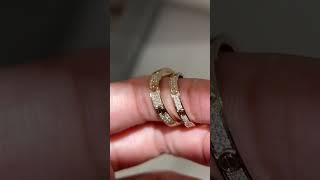 Cartier Éternel Pavé Matching Bands: Love That Shines Like a Thousand Stars 我们的满天星对戒！卡地亚满天星戒指