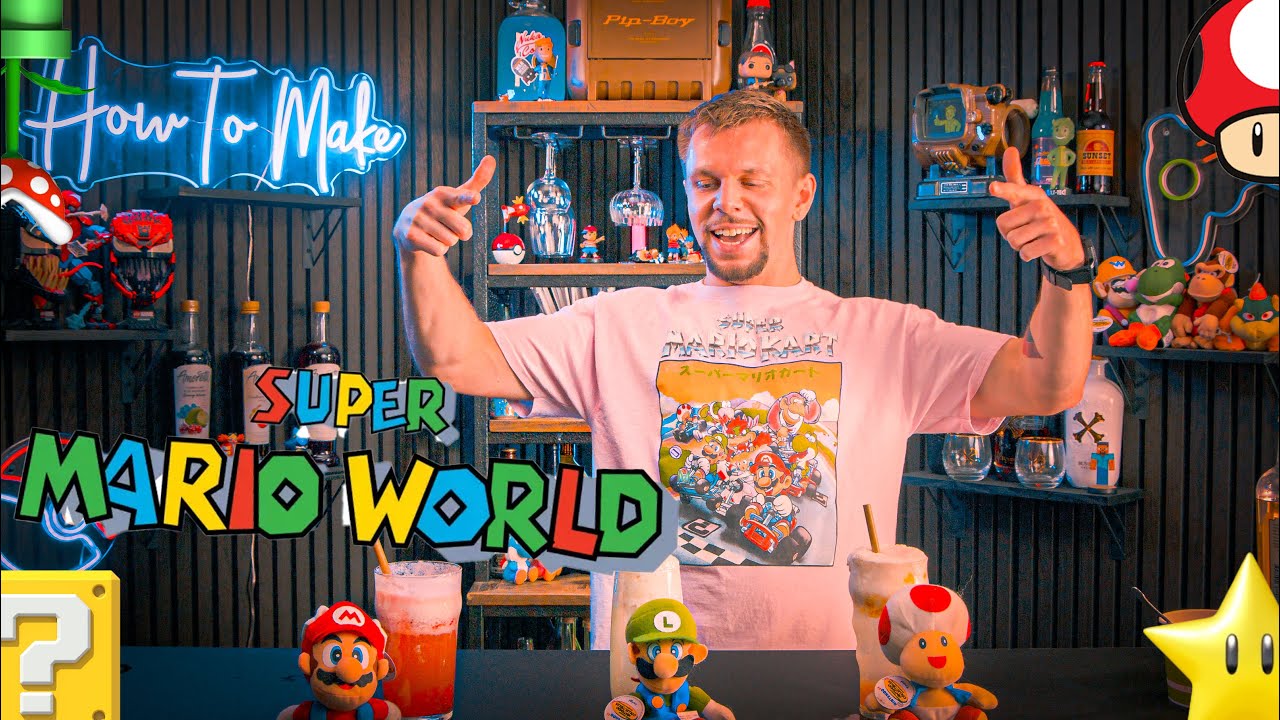 Make Mario World Drinks | Mario Drink Recipes At Home | SinCityBartender