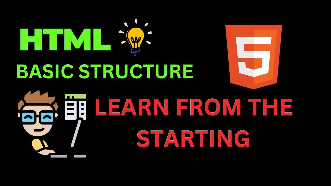 HTML BASIC STRUCTURE FOR BEGINNER. HTML basic - YouTube