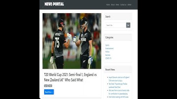 News Portal Management System using Php and Mysql