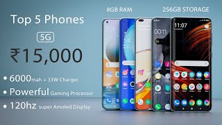 Top 5 Best Gaming Phone Under 15000 in 2022 | 8GB + 128GB | Best Gaming Smartphone Under 15k