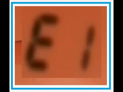 E1 code, communication error or failure, inverter