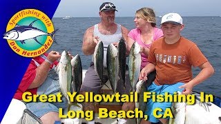 Dan takes a family out fishing for yellowtail on private charter his
boat of long beach, ca. here's info dan's charters, ...