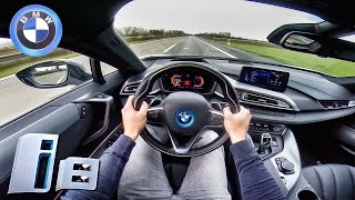 POV BMW i8 TOP SPEED Acceleration Sound on AUTOBAHN