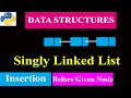 Inserting/Adding Elements Before The Given Node in The Linked List | Python Program