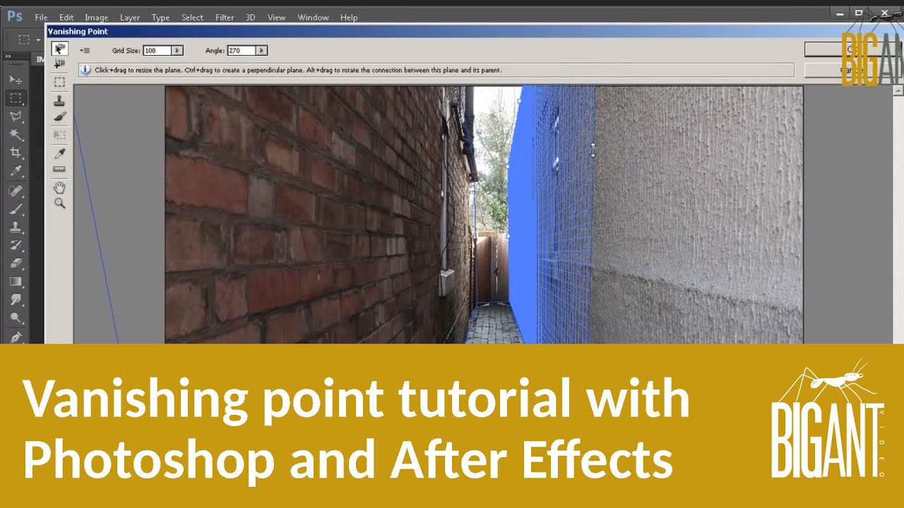 Vanishing Point Tutorial With Photoshop And After Effects Photoshop Photoshop Tutorial Tutorial