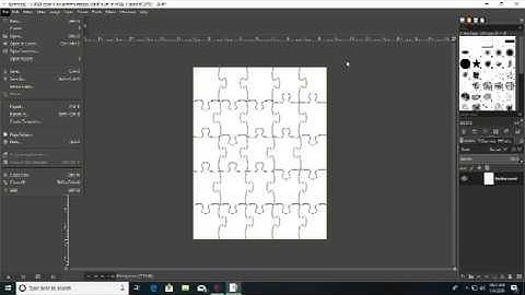 Gimp jigsaw pattern for scroll saw