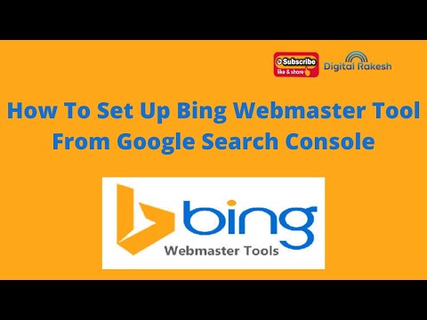 How to set up Bing webmaster tool from google search console | Digital Rakesh