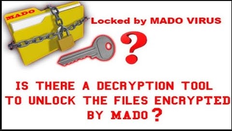 is there a decryption tool for MADO virus to get files back ??