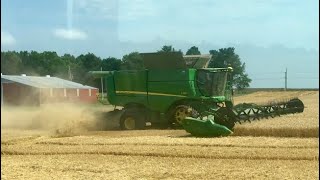 Wheat harvest 2022 wraps up, and we also harvest a little rye.